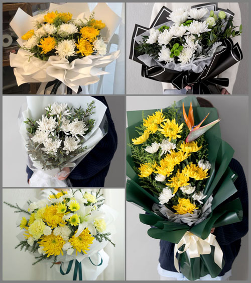 四川成都崇州市道明镇升平村白事花束代送